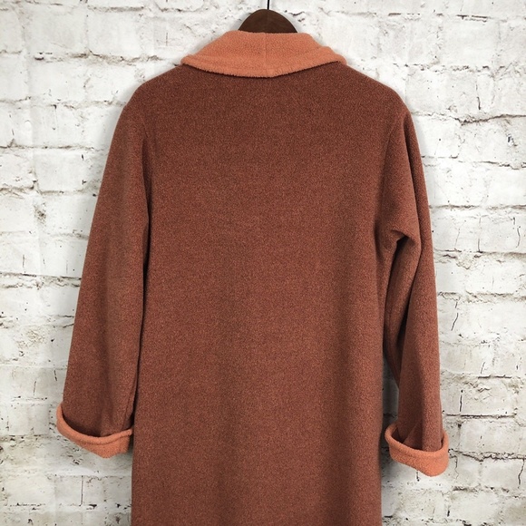 Bryn Walker Long Fleece Duster Cardigan Coat Small - Picture 5 of 8